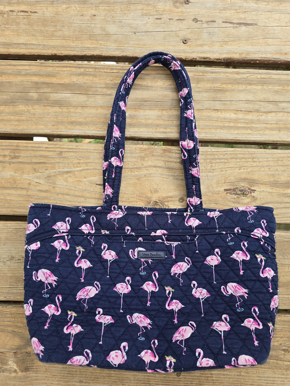 Vera Bradley Flamingo Fiesta Quilted Tote